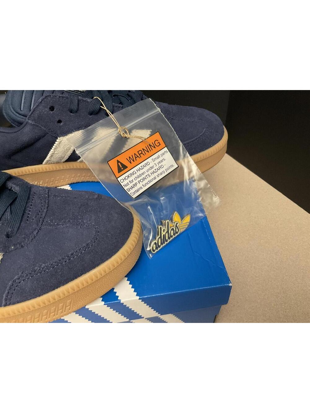New! Mens Adidas Samba XLG Night Indigo/Warm Vanilla Athletic Shoes. Size 11. - Picture 3 of 10